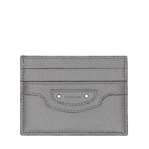 Balenciaga/巴黎世家 NEO CLASSIC系列 男士灰色小牛皮卡片夾64010915Y0Y1219