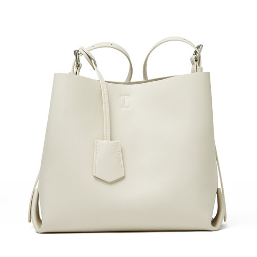 GeleiStory/GeleiStory   2021新款牛皮女包時尚大容量水桶包潮流單肩斜挎復(fù)古包