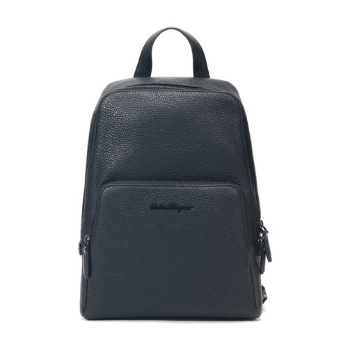 SalvatoreFerragamo/菲拉格慕男士FIRENZEBLAC系列牛皮手提單肩包背包24A237