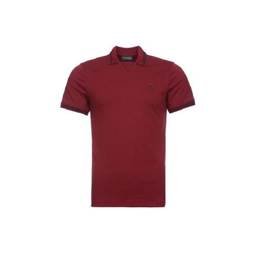  ARMANI/阿瑪尼 阿瑪尼 男士酒紅色棉質短袖polo衫 3Z1F631JPRZ0340 PLFSX