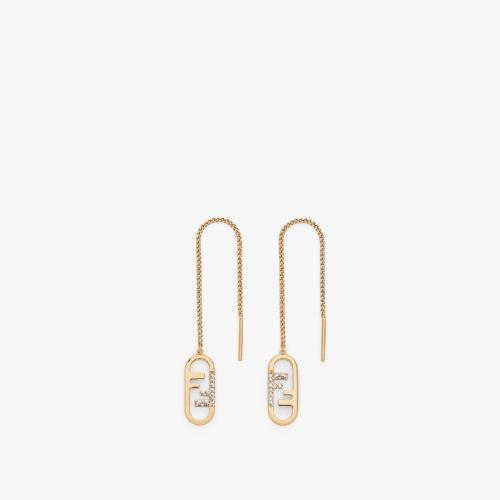  FENDI芬迪 22年秋冬 女士 耳環(huán) 金色耳環(huán) 8AH328A44GF089U