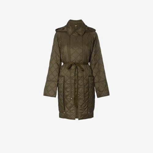  BURBERRY/博柏利 女士軍綠色尼龍大衣 8006770 PLFSX