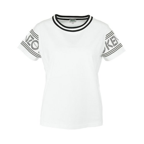  KENZO/高田賢三 女士白色棉質短袖T恤 F652TS793 985 01 PLFSX