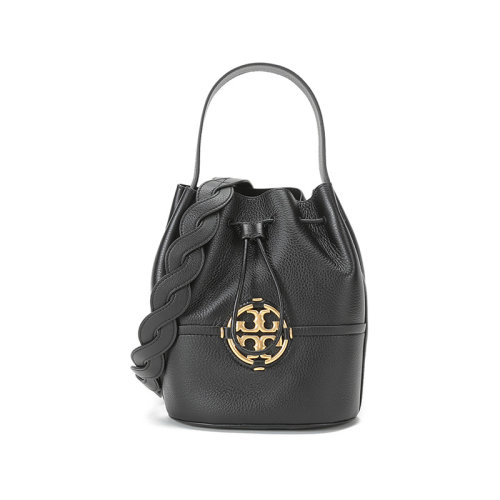 Tory Burch/湯麗柏琦  TB女包 MILLER系列牛皮革手提單肩斜挎包抽繩包水桶包 79323
