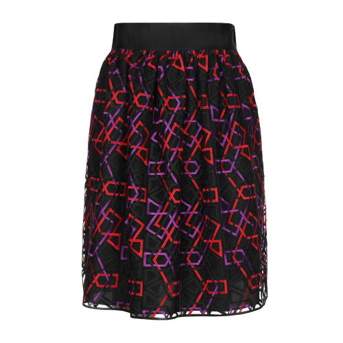 Emporio Armani/安普里奧阿瑪尼 混色 女士通體幾何珠繡圖案設(shè)計半身裙 5NN19T-52401-010