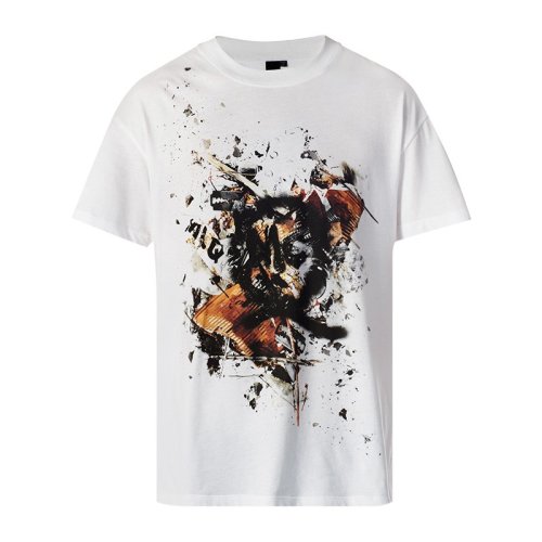  Alexander McQueen/亞歷山大麥昆 男士印花棉質(zhì)短袖T恤 291571-RER46-9000 PLFSX