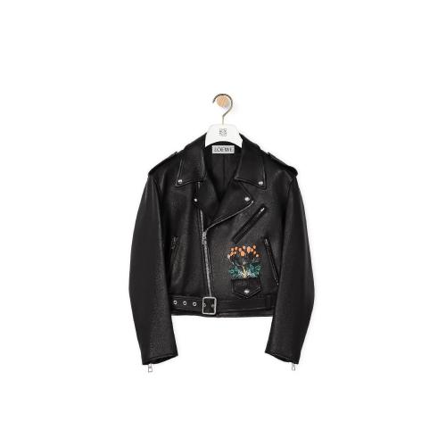  LOEWE羅意威 女士 夾克 Herbarium biker jacket in nappa S862Y19L03-1100