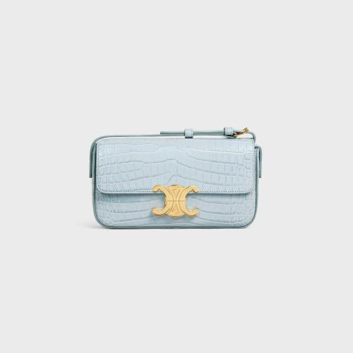  CELINE賽琳思琳 22年秋冬 女士 單肩包 SHOULDER BAG TRIOMPHE CROCODILE 194144BF6.07IC
