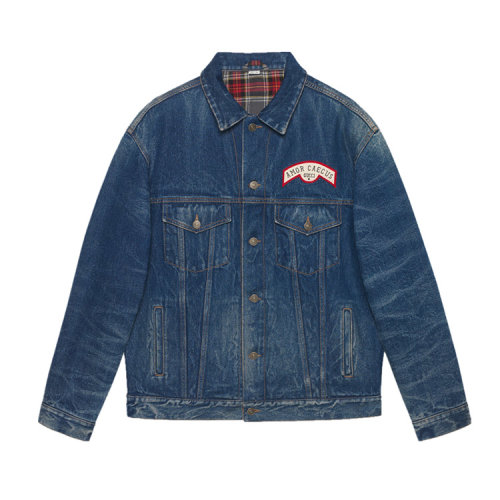 GUCCI/古馳 男士牛仔藍(lán)色上衣 475024 XDAAT 4206