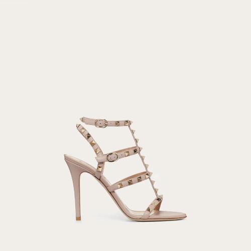  VALENTINO華倫天奴 22年秋冬 女士 高跟涼鞋 Sandales Rockstud a brides en veau. Talon?: 1