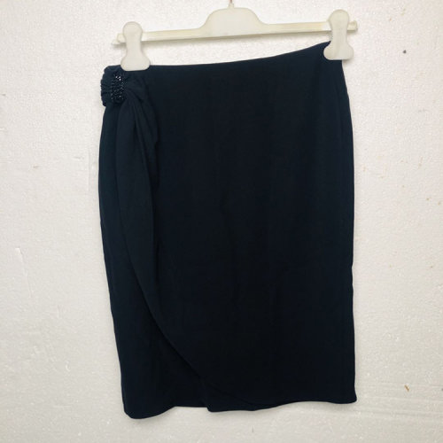 ARMANI COLLEZIONI/阿瑪尼卡爾茲 女士黑色短裙 PMN80R PM015 999 瑕疵折扣