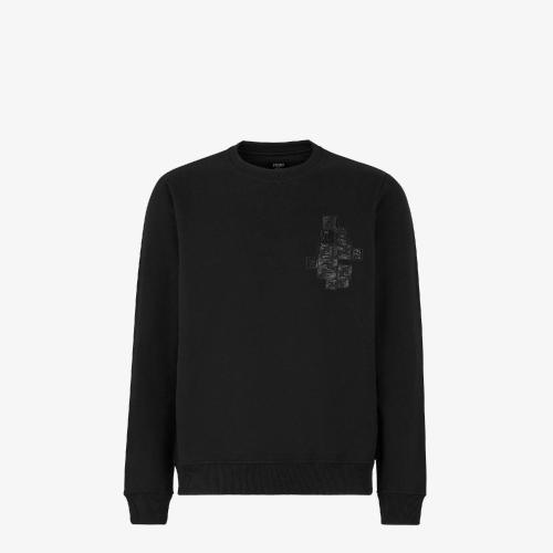  FENDI芬迪 22年春夏 男士 長袖T恤 運動衫 FY0178A2F5F0QA1