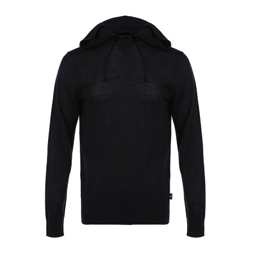 Emporio Armani/安普里奧阿瑪尼21新品簡約純色連帽套頭男士針織衫/毛衣8N1MUW1MJWZ
