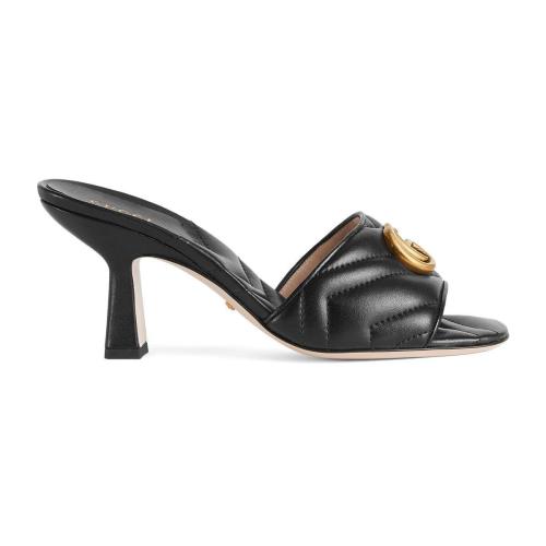  GUCCI古馳 22年秋冬 女士 女士雙G拖鞋 674839 BKO00 1000