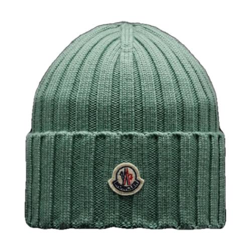  MONCLER蒙可蒙克萊 22年秋冬 女士 帽子 羅紋針織羊毛便帽 H20933B00037A9327835