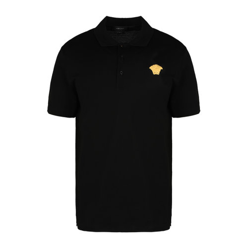 VERSACE/范思哲 美杜莎徽標(biāo)時(shí)尚短袖T恤男士短POLO衫A87427A237141