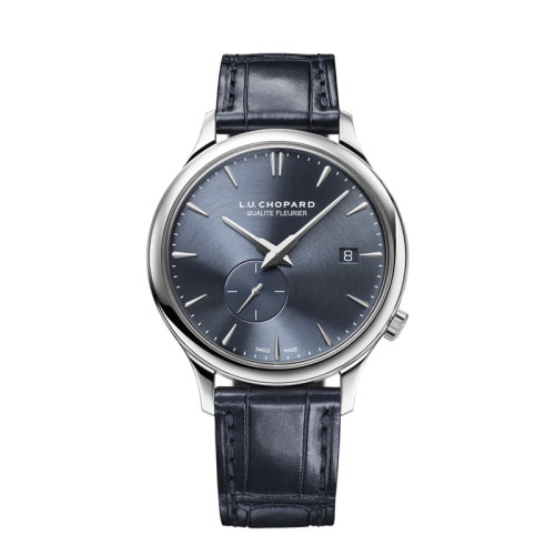  Chopard/蕭邦  L.U.C系列自動(dòng)機(jī)械灰色鱷魚皮表帶男士腕表40毫米161945-1001