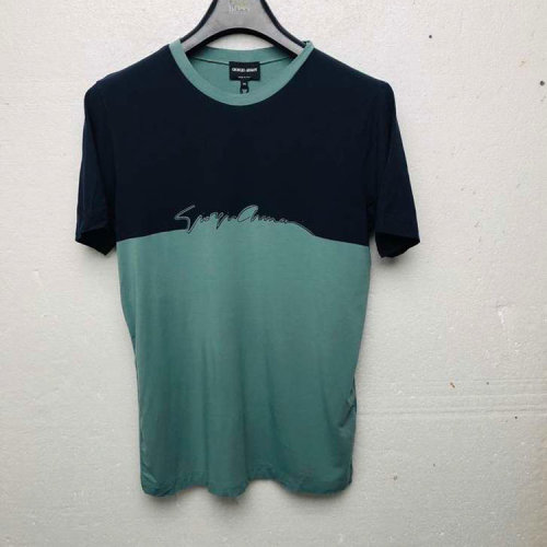 Emporio Armani/安普里奧阿瑪尼/男士短袖T恤藍綠拼色