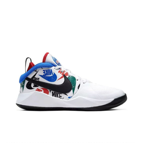 Nike/耐克 22年春夏 女款/大童 TEAM HUSTLE 舒適 透氣 運(yùn)動(dòng) 休閑 實(shí)戰(zhàn) 籃球鞋 CW5815-100