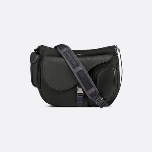  DIOR迪奧 22年秋冬 男士 單肩包 DIOR AND SACAI Saddle Soft 手袋 1ADHO029USH_H15E