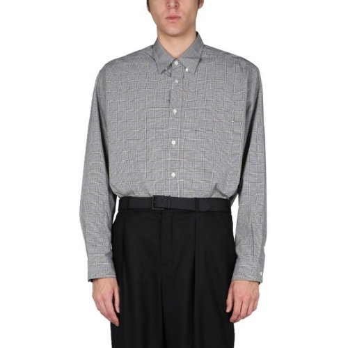  KENZO/高田賢三 男士黑色棉質(zhì)長袖襯衫 FC55CH4251LJ 99 PLFSX