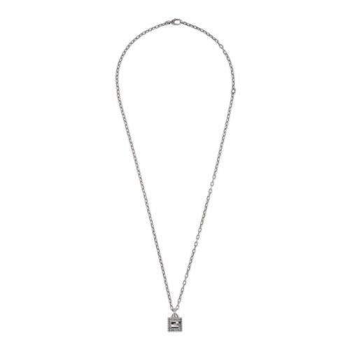  GUCCI古馳 22年秋冬 男士 方形G十字架_銀項(xiàng)鏈 552768 J8400 0811