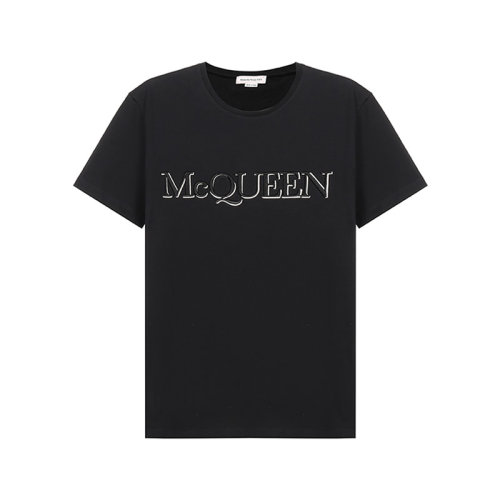 Alexander McQueen/亞歷山大麥昆 男士短袖T恤 男士棉質(zhì)圓領(lǐng)短袖T恤 649876 QQZ56