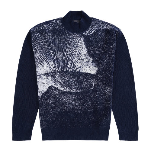 Emporio Armani 男士 藏青色 大理石花紋針織衫 6H1MV8-1M08Z-0922