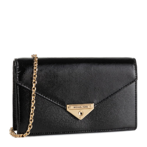 Michael Kors/邁克·科爾斯 女士皮質(zhì)經(jīng)典LOGO款鏈條翻蓋單肩包斜挎包