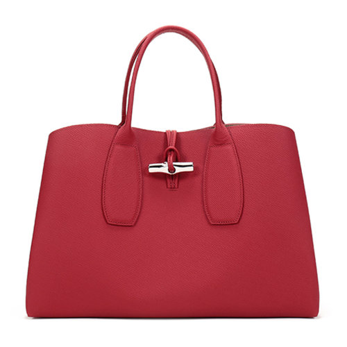 Longchamp/瓏驤  女士ROSEAU系列大號(hào)牛皮手提包 10059 HPN