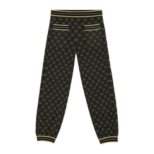 GUCCI/古馳  古琦女褲 時尚百搭 女士黑色羊毛休閑褲 611277 XKAKV 1815 HKY0011N