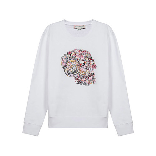 Alexander McQueen/亞歷山大麥昆 男衛(wèi)衣 男士棉質圓領長袖衛(wèi)衣運動衫 650434 QQZ69