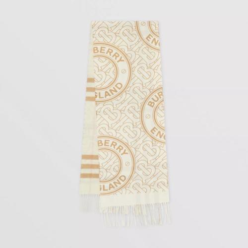  BURBERRY 21年秋冬 女士 雙面兩用格紋拼專屬標識羊絨圍巾 80454511 預定商品1-3周發(fā)貨