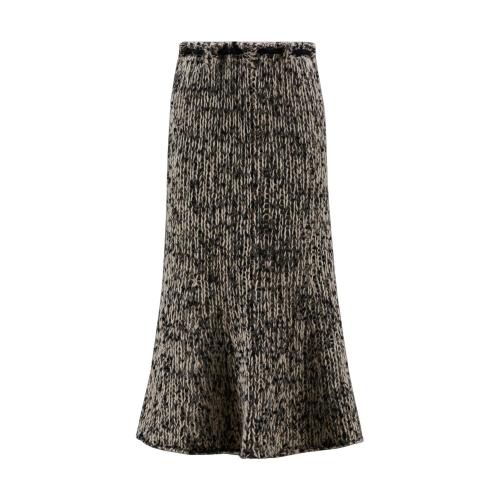  MONCLER蒙可蒙克萊 22年秋冬 女士 半身裙 羊毛混紡迷笛裙 H20949L00002M2131P90