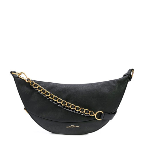 Marc Jacobs/馬克雅各布斯 ECLIPSE系列女士純色牛皮經(jīng)典字母徽標(biāo)印花拉鏈開合單肩包鏈條包餃子包腋下包女包 M0016233 多色可選