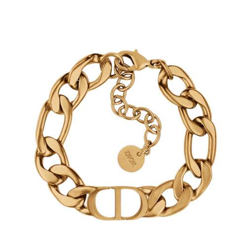 DIOR/迪奧 30 MONTAIGNE系列 復(fù)古金屬鏤空“CD”鏈環(huán)手鏈B1313MTGMT_D907