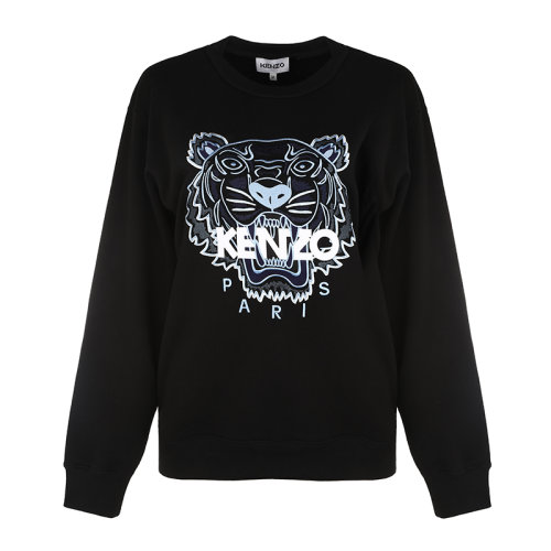 KENZO/高田賢三虎頭刺繡棉質(zhì)寬松女士套頭衛(wèi)衣女衛(wèi)衣FB52SW824