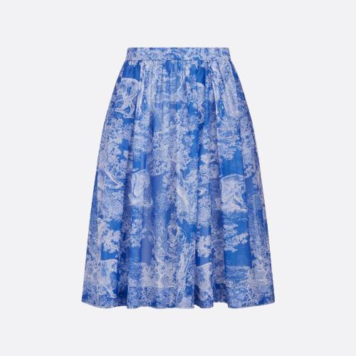  DIOR迪奧 22年秋冬 女士 半身裙 Dioriviera 喇叭半身裙 241J90B3846_X5882