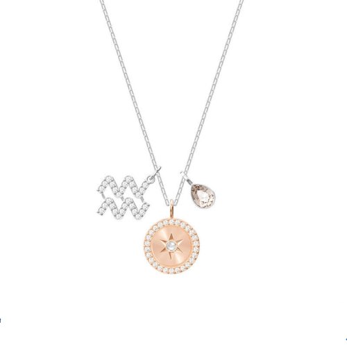 Swarovski/施華洛世奇  ZODIAC 十二星座 水瓶座項鏈 靈動可拆卸 水瓶座 5349213