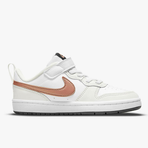 Nike/耐克 22年春夏 兒童款 COURT BOROUGH LOW  輕便 透氣 魔術(shù)貼 運(yùn)動(dòng) 休閑 板鞋 BQ5451-116