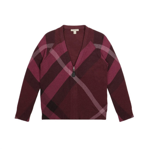 BURBERRY/博柏利 女士棉質(zhì)經(jīng)典格紋針織衫外套 393272 多色可選