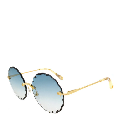 CHLOE/克洛伊  明星同款 蔻依 女士太陽鏡 花瓣 波浪形 漸變色鏡片 墨鏡 眼鏡 CE142S 53/60mm CHLOE 克洛伊