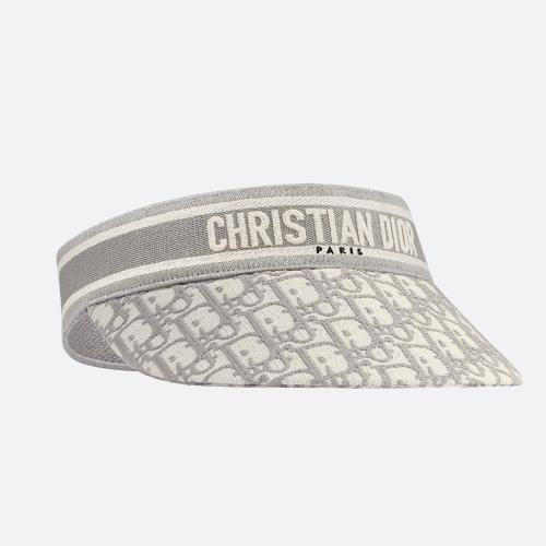 DIOR迪奧 22年秋冬 女士 帽子 D-Oblique 遮陽帽 14DOB978X135_C813 預定商品1-3周發(fā)貨