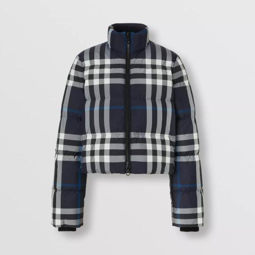  BURBERRY 22年秋冬 女士 夜色格紋短款羽絨服 80578421
