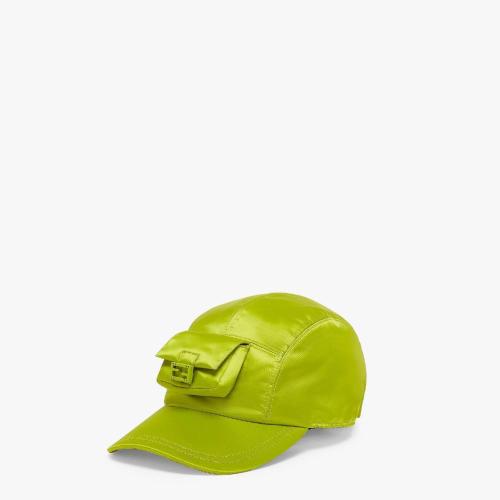  FENDI芬迪 22年秋冬 女士 帽子 嫩芽綠高科技布料棒球帽 FXQ934ANBAF0L89