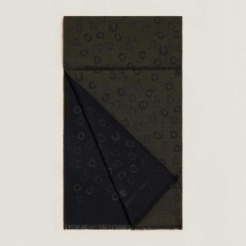  HERMES愛馬仕 22年秋冬 男士 圍巾 Echarpe reversible Ladybird H703833T 03