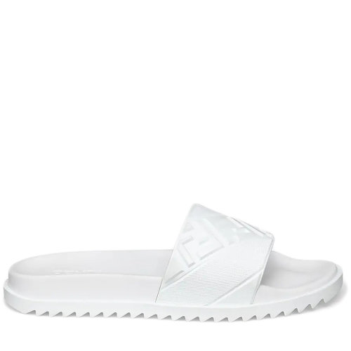 FENDI/芬迪男士白色橡膠Fussbett涼鞋7X1377ABO2F152N