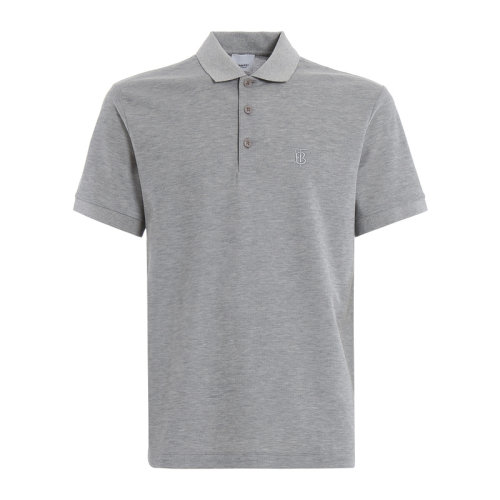 BURBERRY/博柏利 專屬標(biāo)識圖案珠地網(wǎng)眼布棉質(zhì)男士短POLO80140061