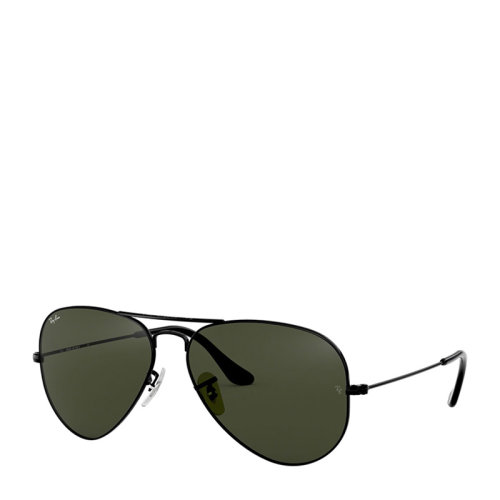 Ray-Ban/雷朋經(jīng)典飛行員系列太陽鏡男女款0RB3025 L2823黑色鏡框綠色鏡片 尺寸58