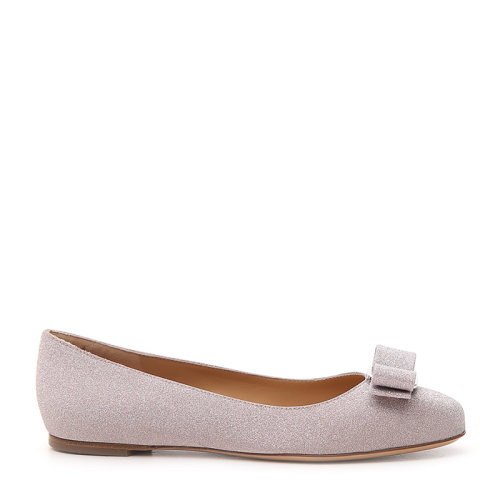 Salvatore Ferragamo/菲拉格慕 女士銀色平底鞋女士平底單鞋平跟鞋